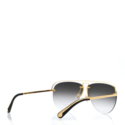 Louis Vuitton Grease Mask Sunglasses Z1045W Gold 4 of 10