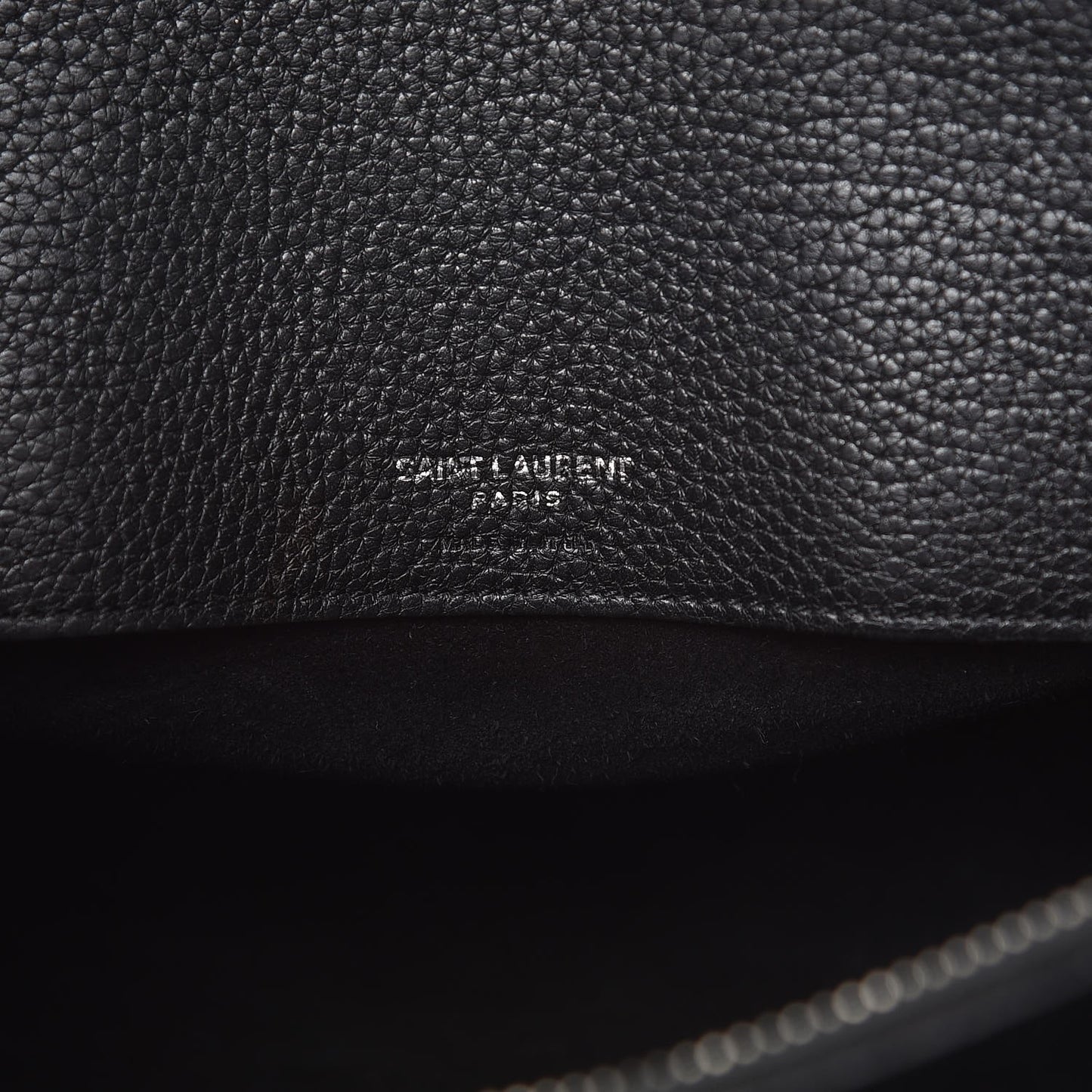 Grained Calfskin Medium Souple Sac De Jour Black
