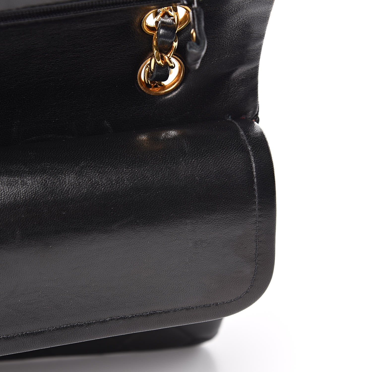 Chanel Lambskin Quilted Medium Double Flap Black 9 of 15