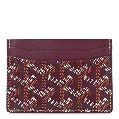 Goyard Goyardine Saint Sulpice Card Holder Bordeaux 1 of 9