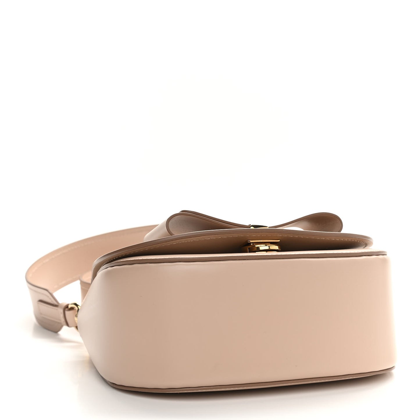 Smooth Calfskin Small Anna Shoulder Bag New Bisque