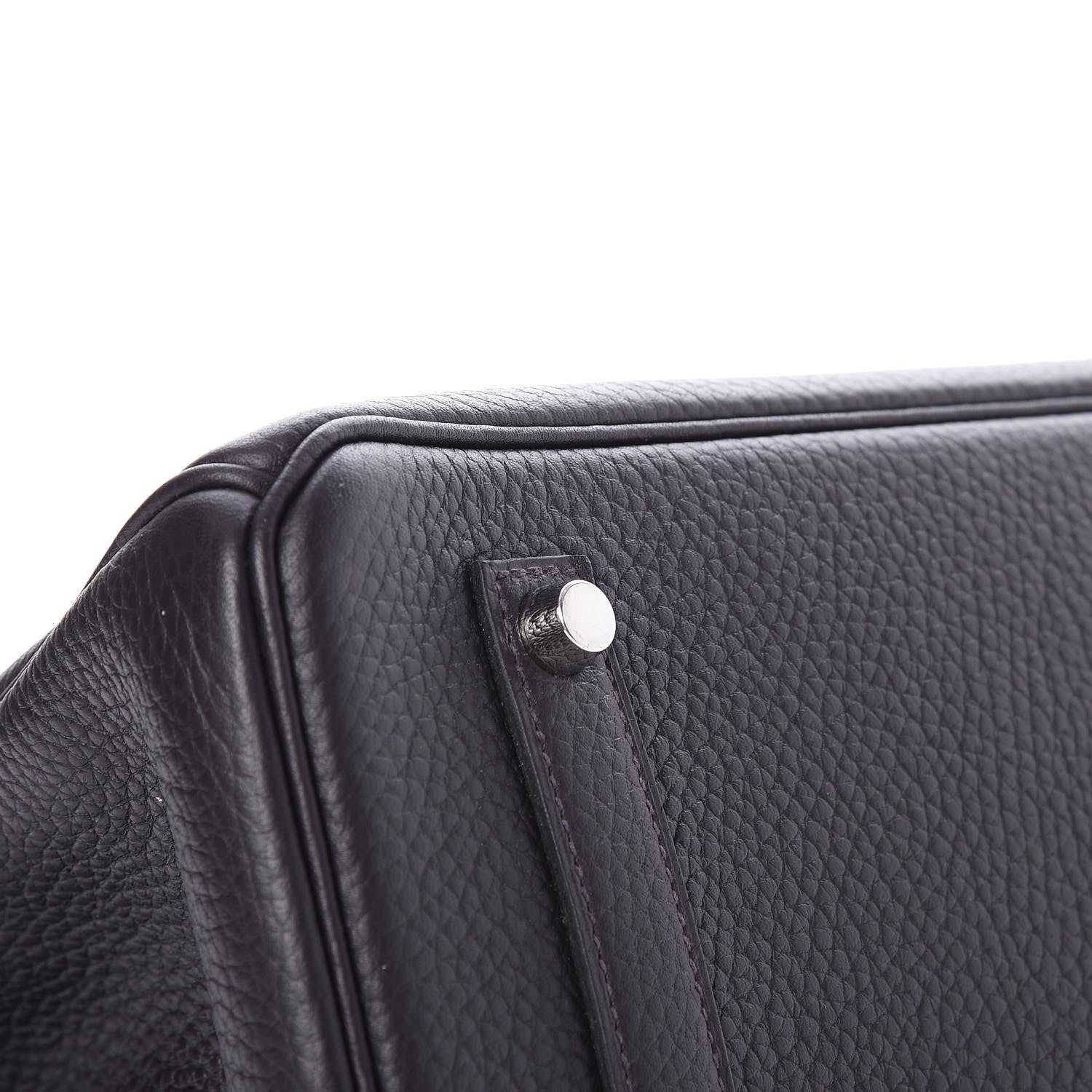 Hermes Taurillon Clemence Birkin 35 Prunoir 30 of 31