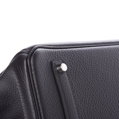 Hermes Taurillon Clemence Birkin 35 Prunoir 30 of 31