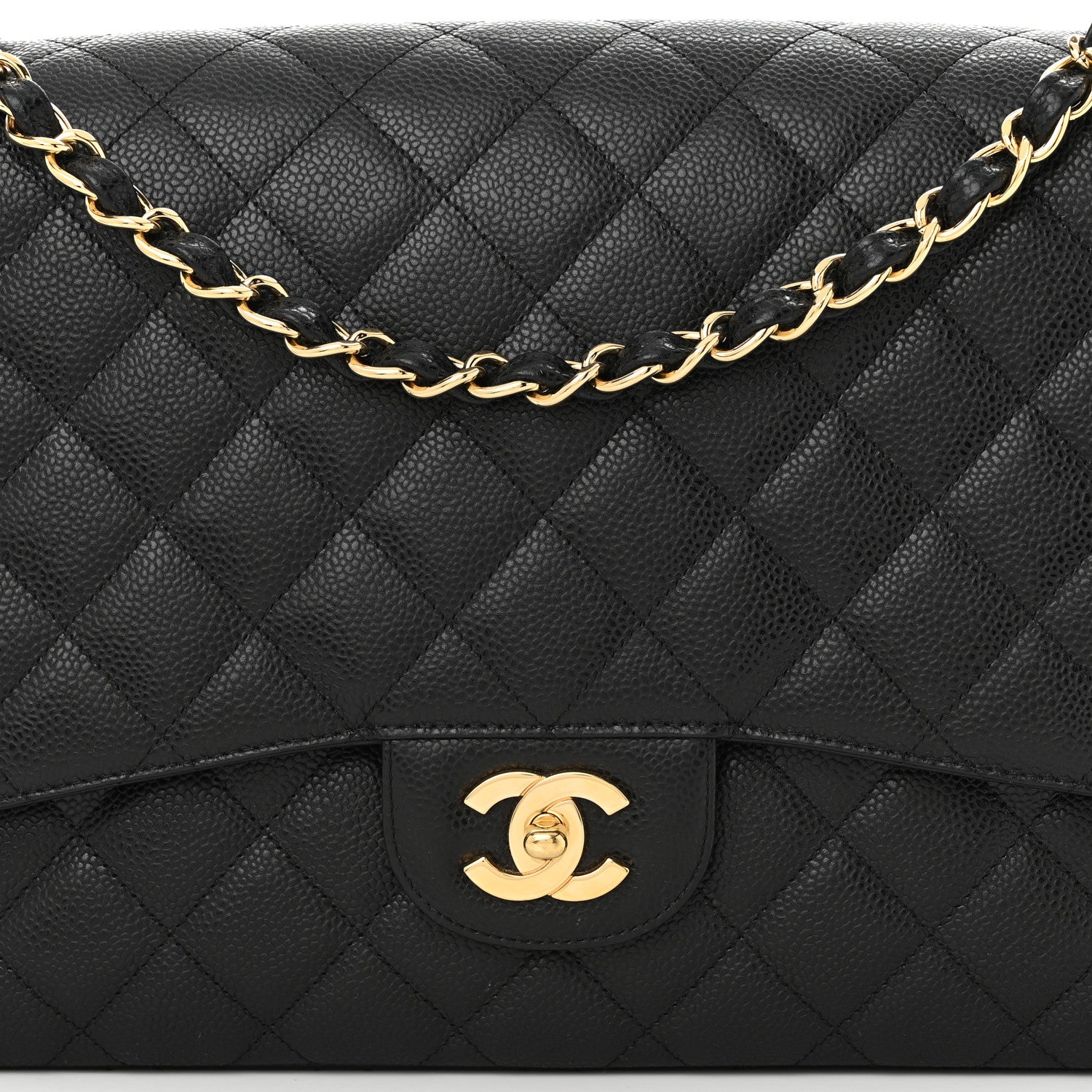 Chanel Caviar Quilted Maxi Single Flap Black 8 of 10