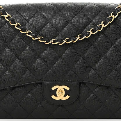 Chanel Caviar Quilted Maxi Single Flap Black 8 of 10
