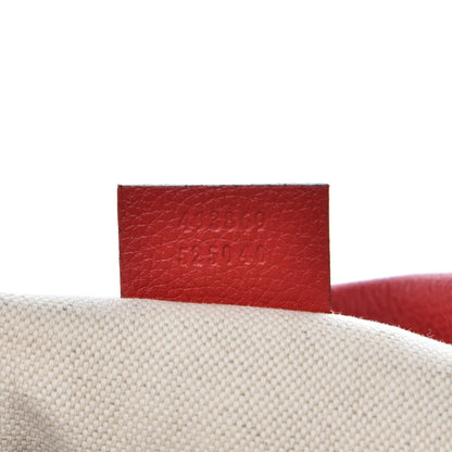 Gucci Grained Calfskin Coco Capitan Logo Belt Bag Hibiscus Red 7 of 7