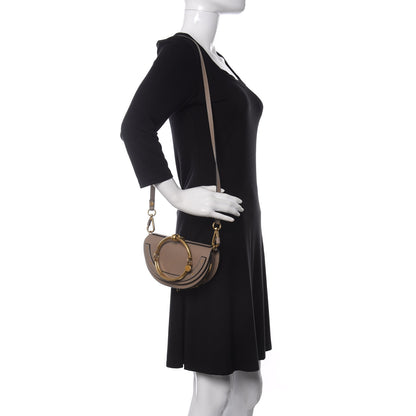 Chloe Calfskin Small Nile Bracelet Minaudiere Bag Motty Grey 2 of 10