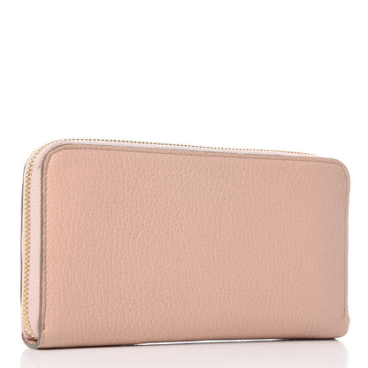 Chloe Grained Lambskin Drew Long Wallet with Flap Cement Pink 3 of 9