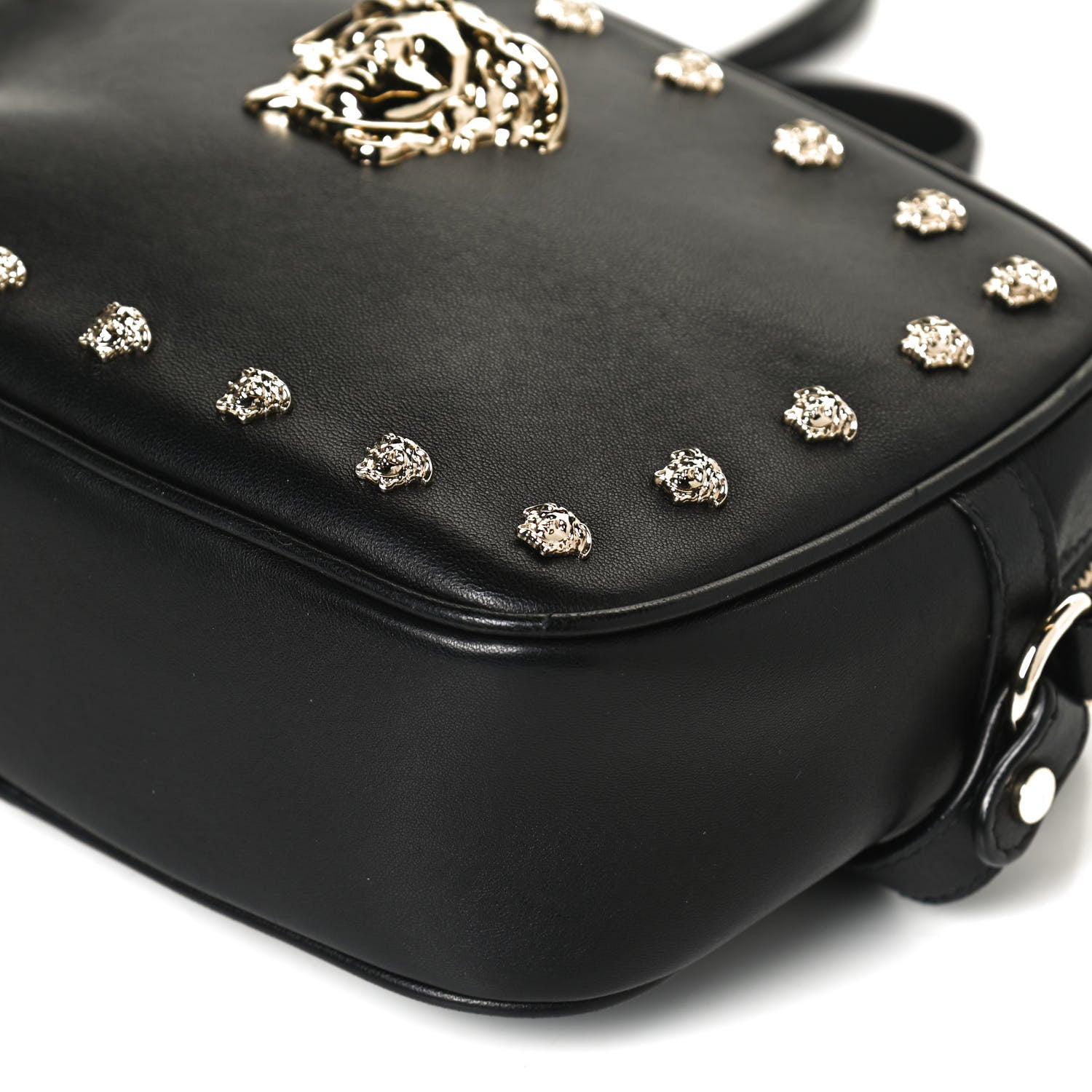 Versace Calfskin Palazzo Medusa Camera Bag Black 12 of 12