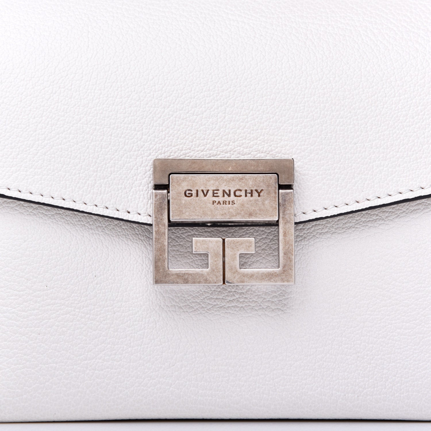 Givenchy Goatskin Small GV3 Shoulder Bag White 9 of 14