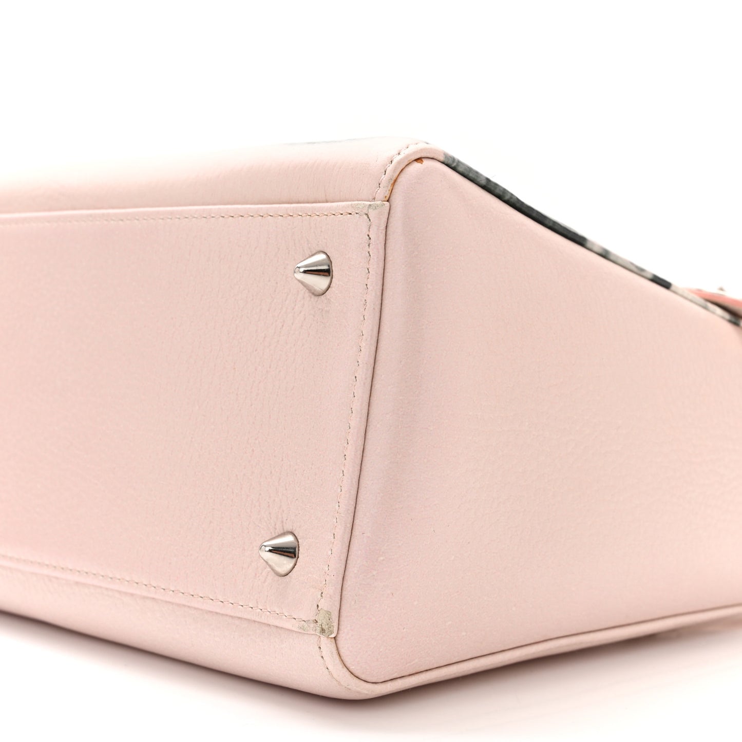 Deerskin Floral Printed Medium Lady Dior Pink