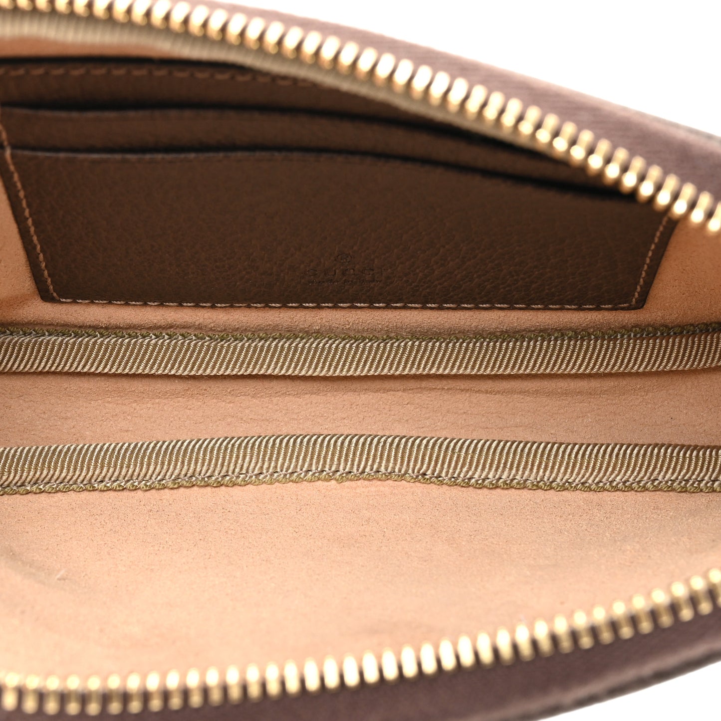 GG Supreme Monogram Web Small Ophidia Belt Bag 85 34 Dark Brown