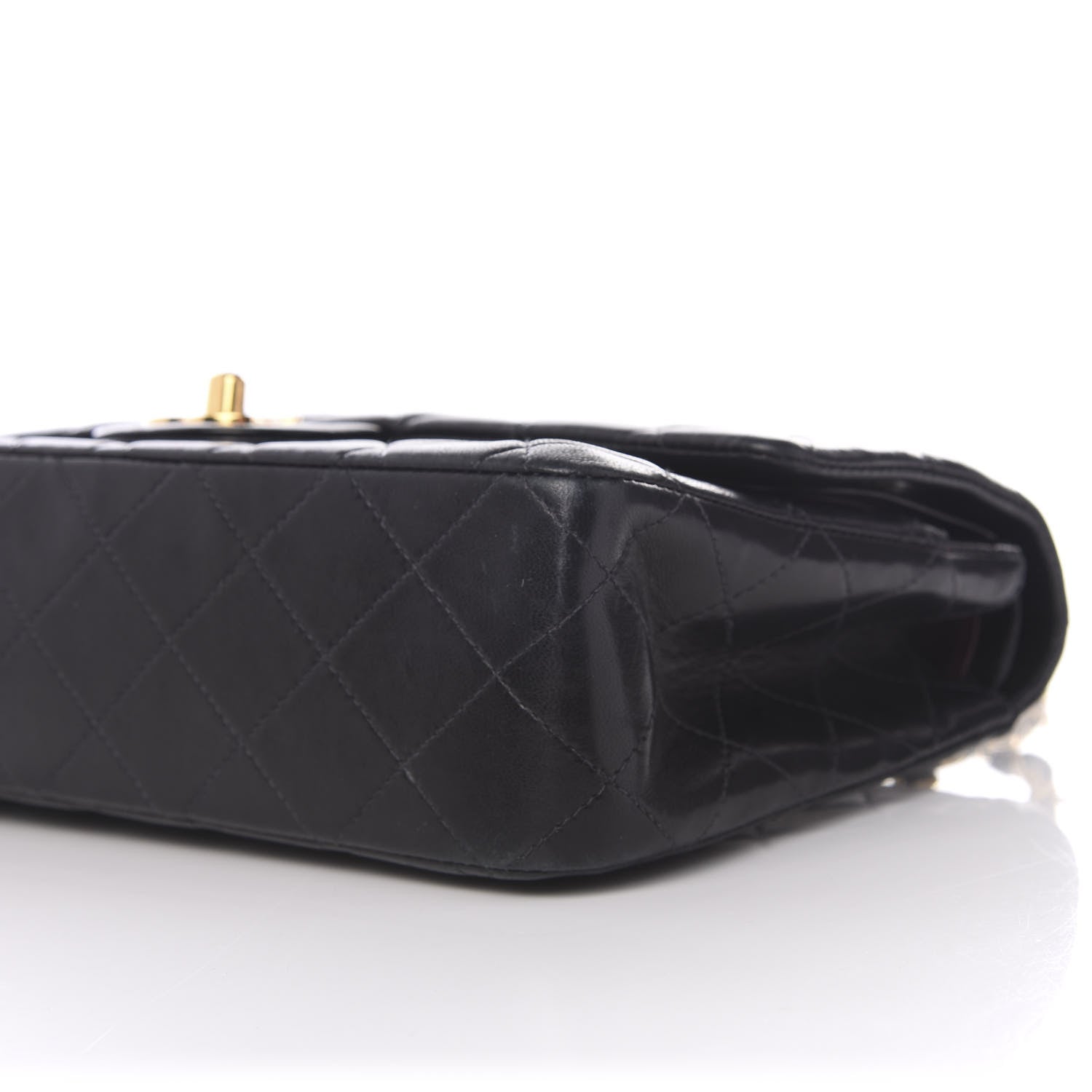 Chanel Lambskin Quilted Medium Double Flap Black 8 of 9