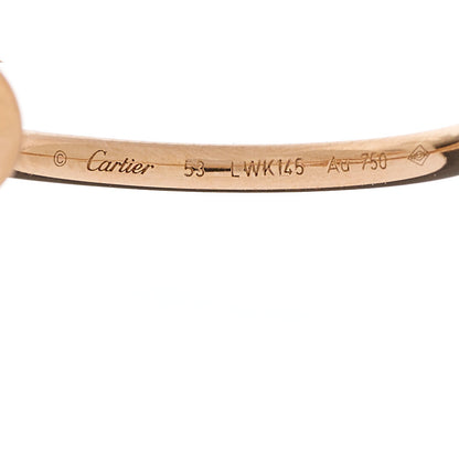 Cartier 18K Pink Gold Small Juste Un Clou Ring 53 6.5 4 of 5