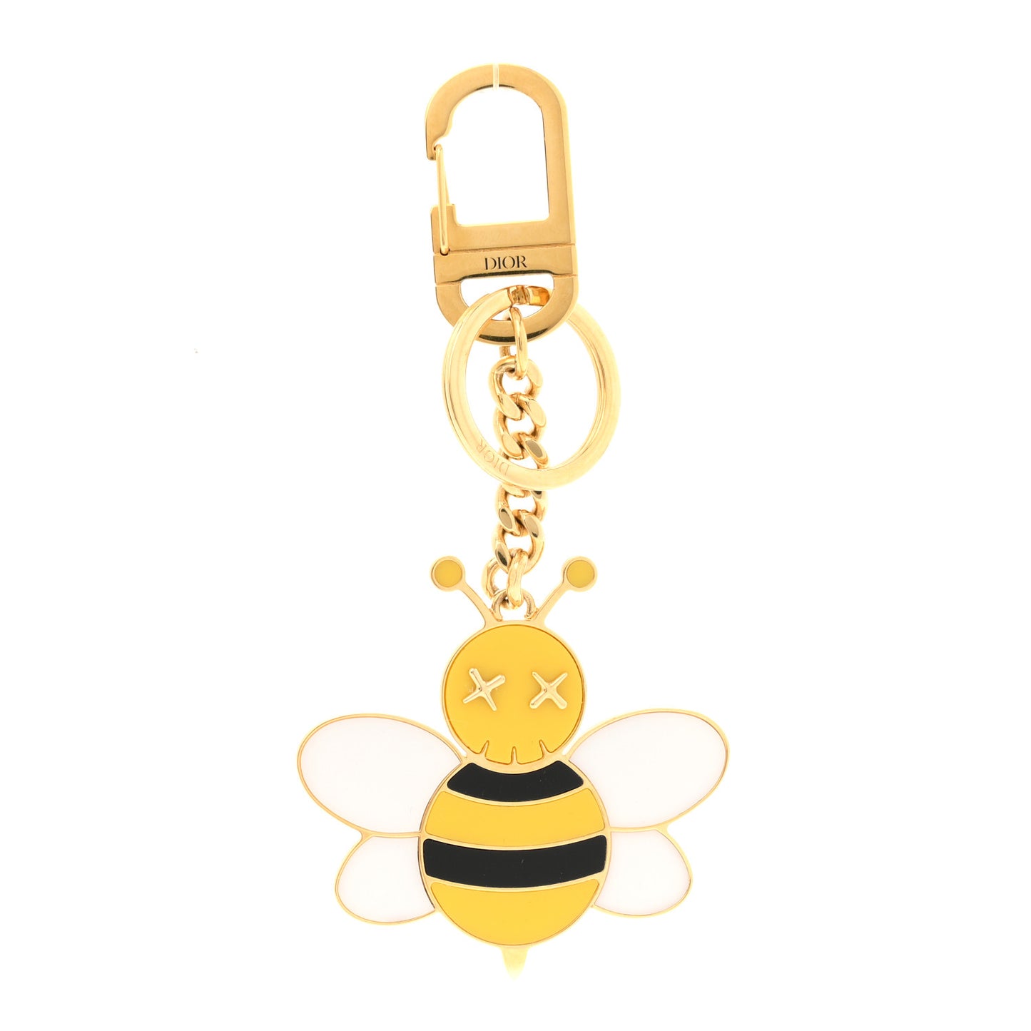 x KAWS Bee Charm Key Ring Yellow