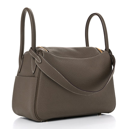 Hermes Taurillon Clemence Lindy 26 Etoupe 3 of 10
