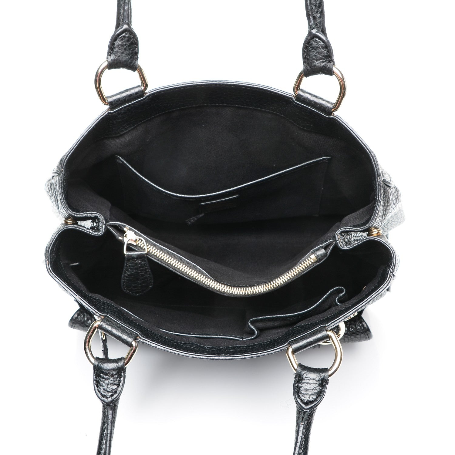 Burberry Hertiage Grain Medium Chadwich Tote Black 5 of 6