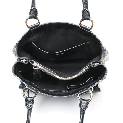 Burberry Hertiage Grain Medium Chadwich Tote Black 5 of 6