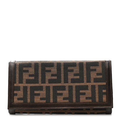 Fendi Zucca Continental Wallet Tobacco 1 of 18
