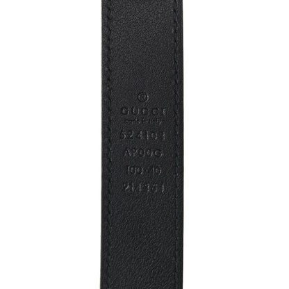 Gucci Moon Calfskin Torchon Double G 25mm Belt 100 40 Black 3 of 5