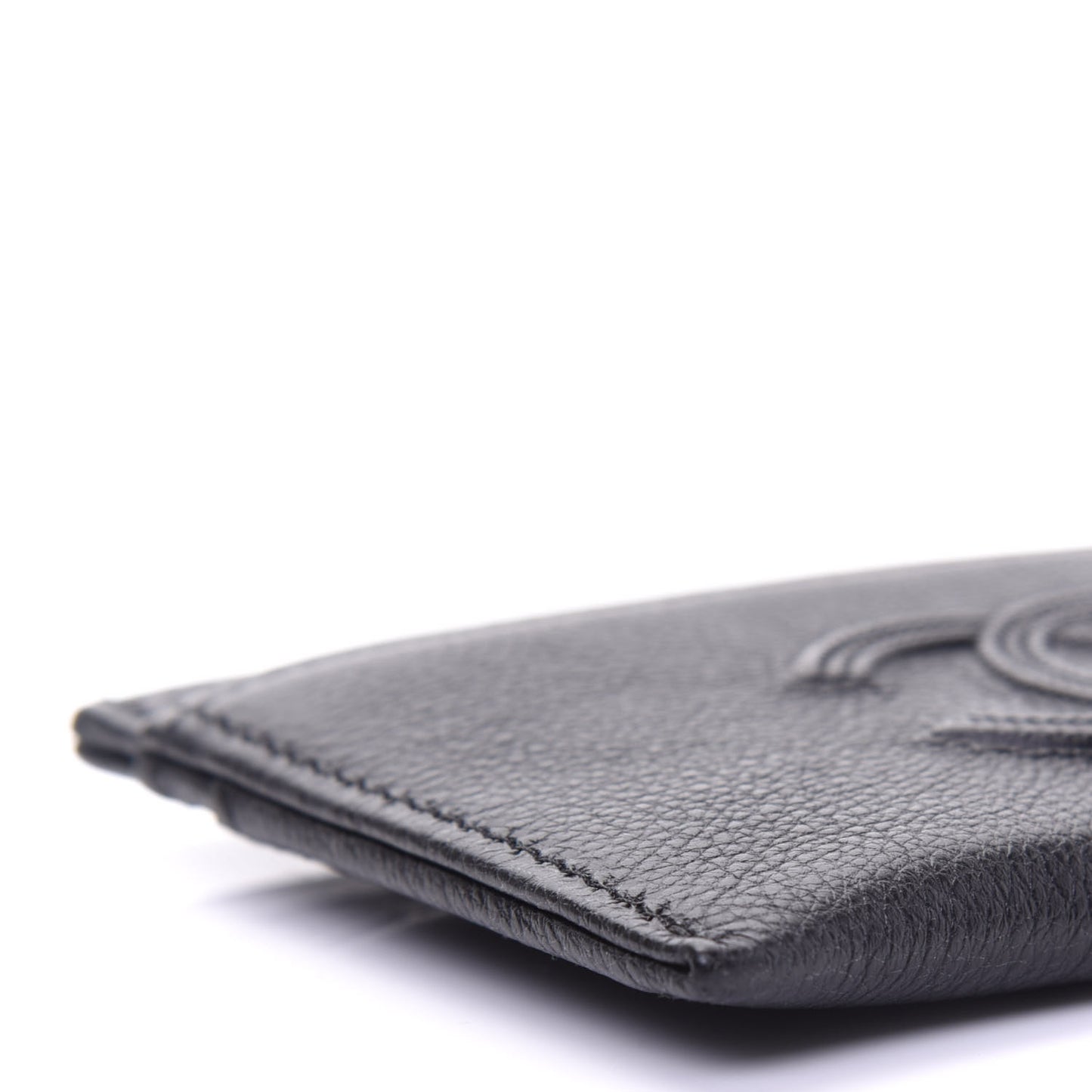 Calfskin CC Card Holder Black