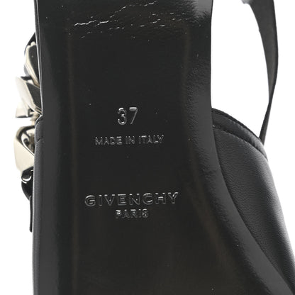 Givenchy Nappa G-Chain Slingback Flat 37 Black 8 of 9