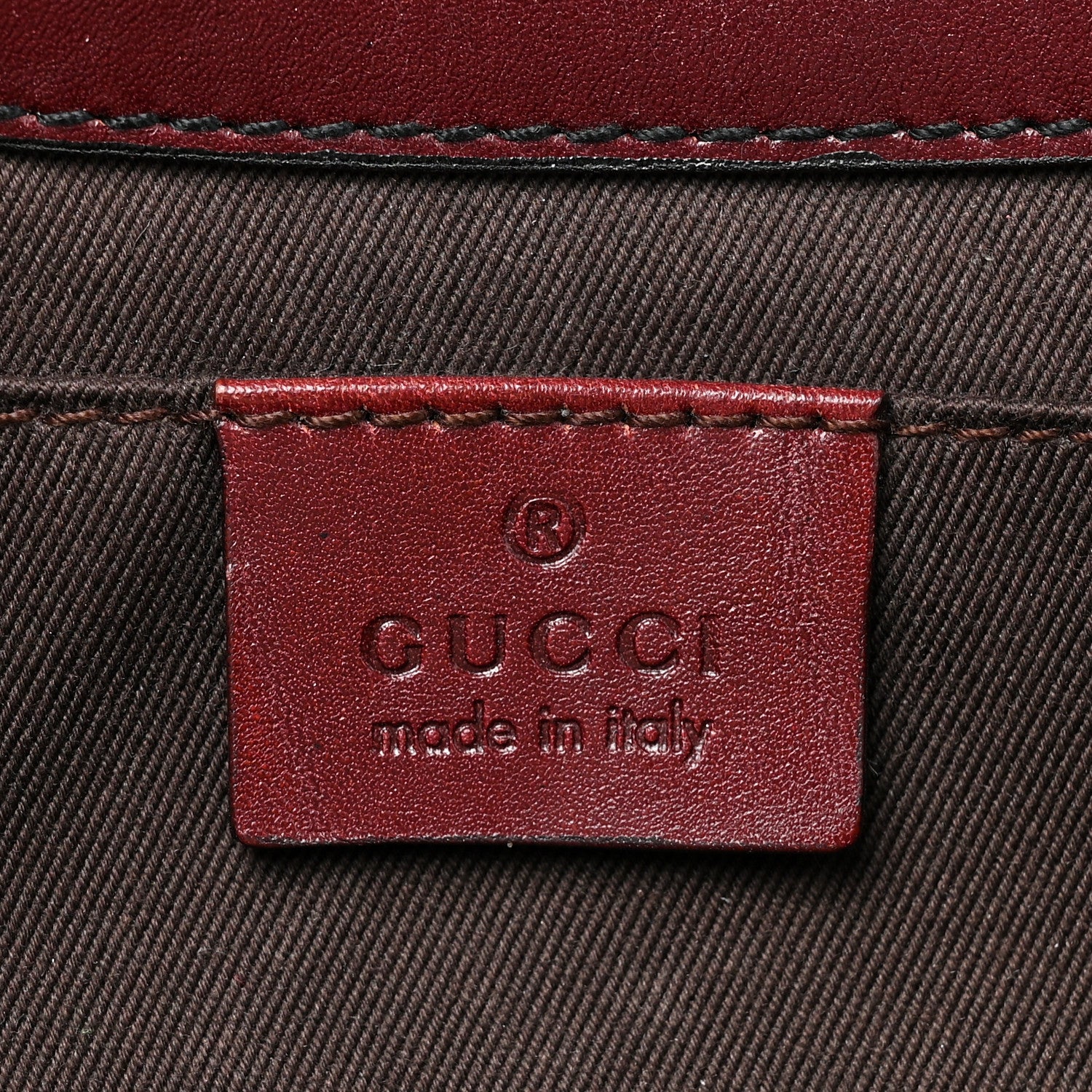 Gucci Monogram Studded Horsebit Clutch Bordeaux 6 of 14