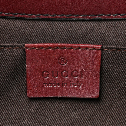 Gucci Monogram Studded Horsebit Clutch Bordeaux 6 of 14