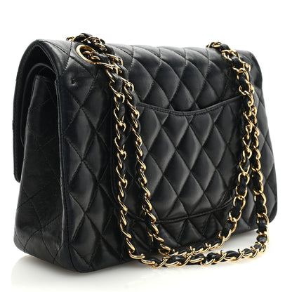 Chanel Lambskin Quilted Medium Double Flap Black 3 of 9