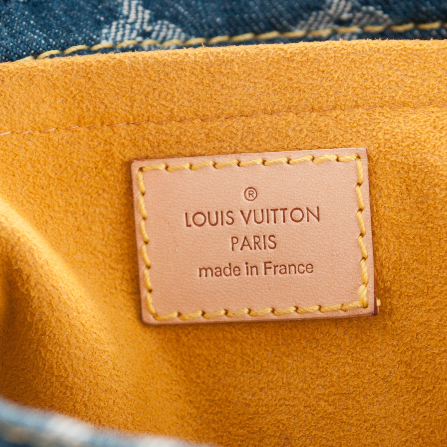 Louis Vuitton Monogram Denim Sac Plat Blue 7 of 8