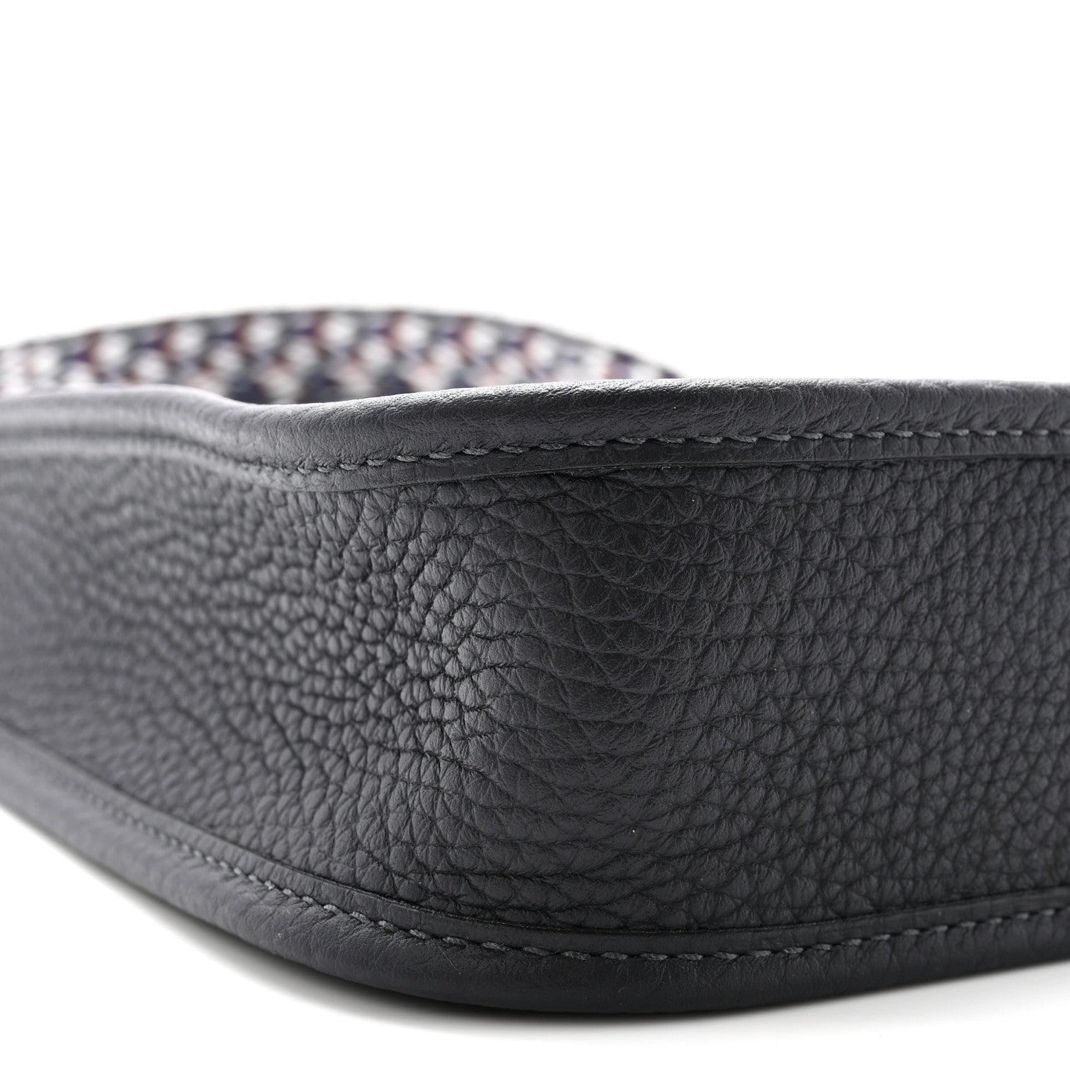 Hermes Taurillon Clemence Zigzag Evelyne TPM Caban Black Bleu