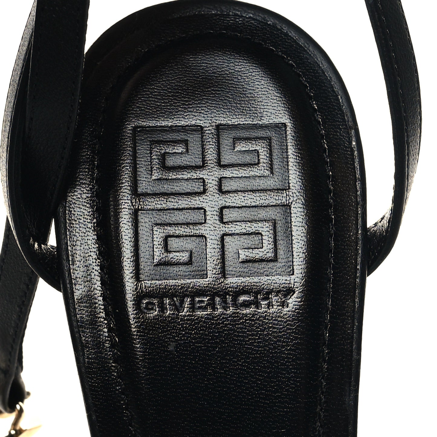 Smooth Nappa G Cube 105mm Sandals 38 Black