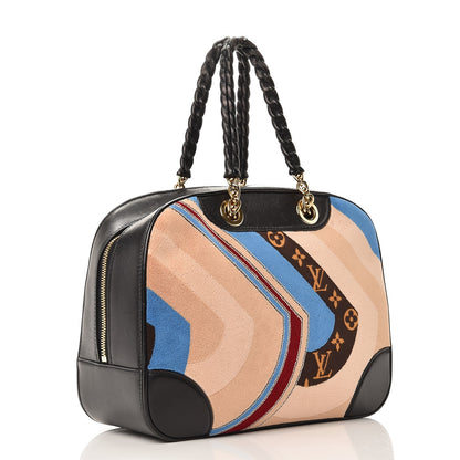 Louis Vuitton Bowling Vanity Tuffetage Blue 3 of 8