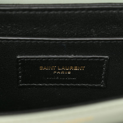Saint Laurent Smooth Calfskin Small Solferino Satchel Acqua 6 of 12