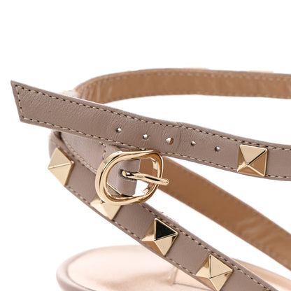 Valentino Garavani Patent Nappa Rockstud Ankle Strap 100mm Pumps 37.5 Poudre 9 of 12