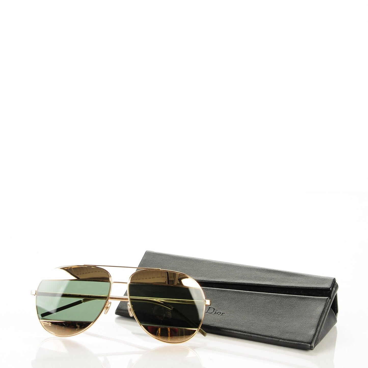 Split 1 Aviator Sunglasses Gold