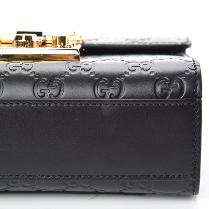 Gucci Guccissima Small Padlock Shoulder Bag Black 10 of 10