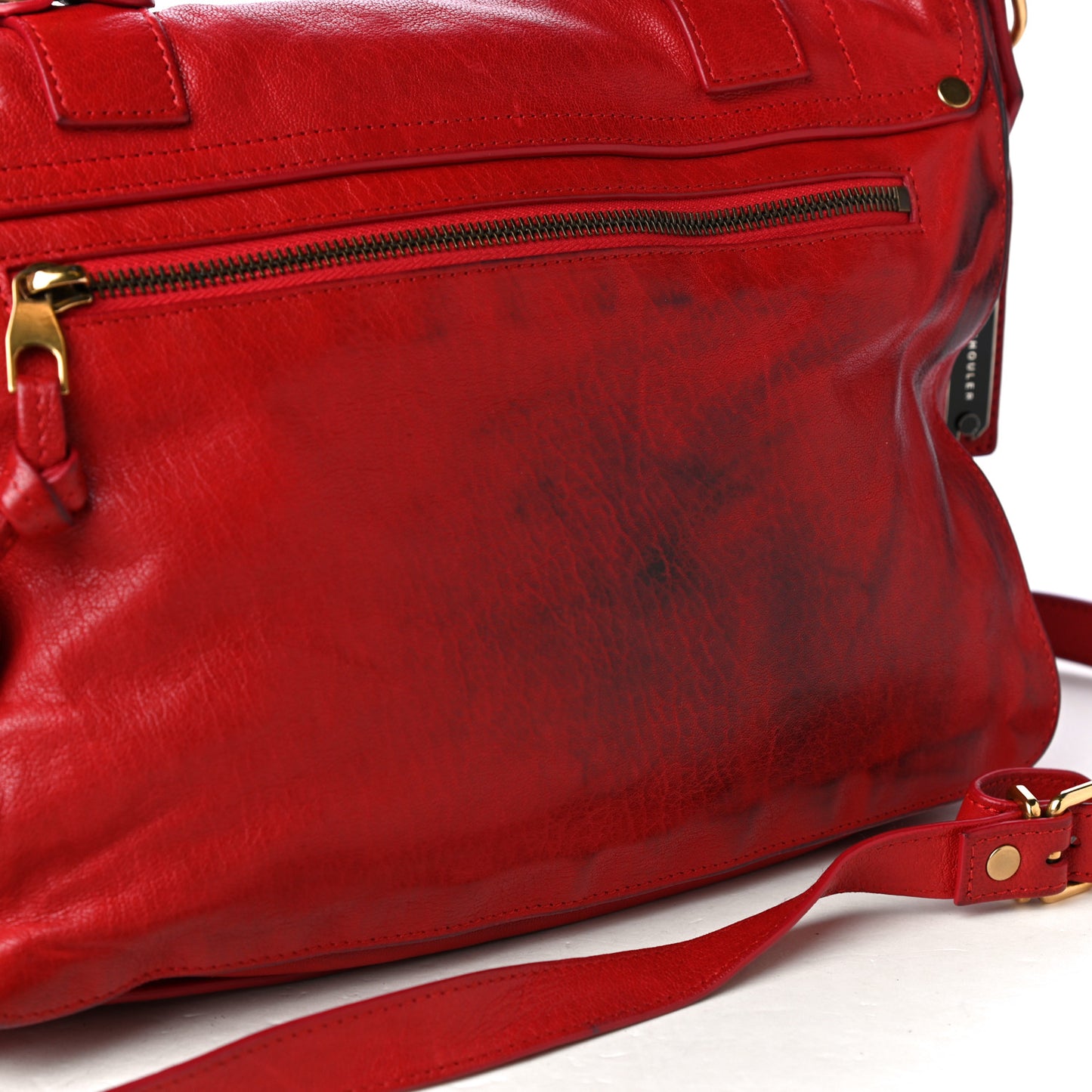 Lambskin Medium PS1 Satchel Red