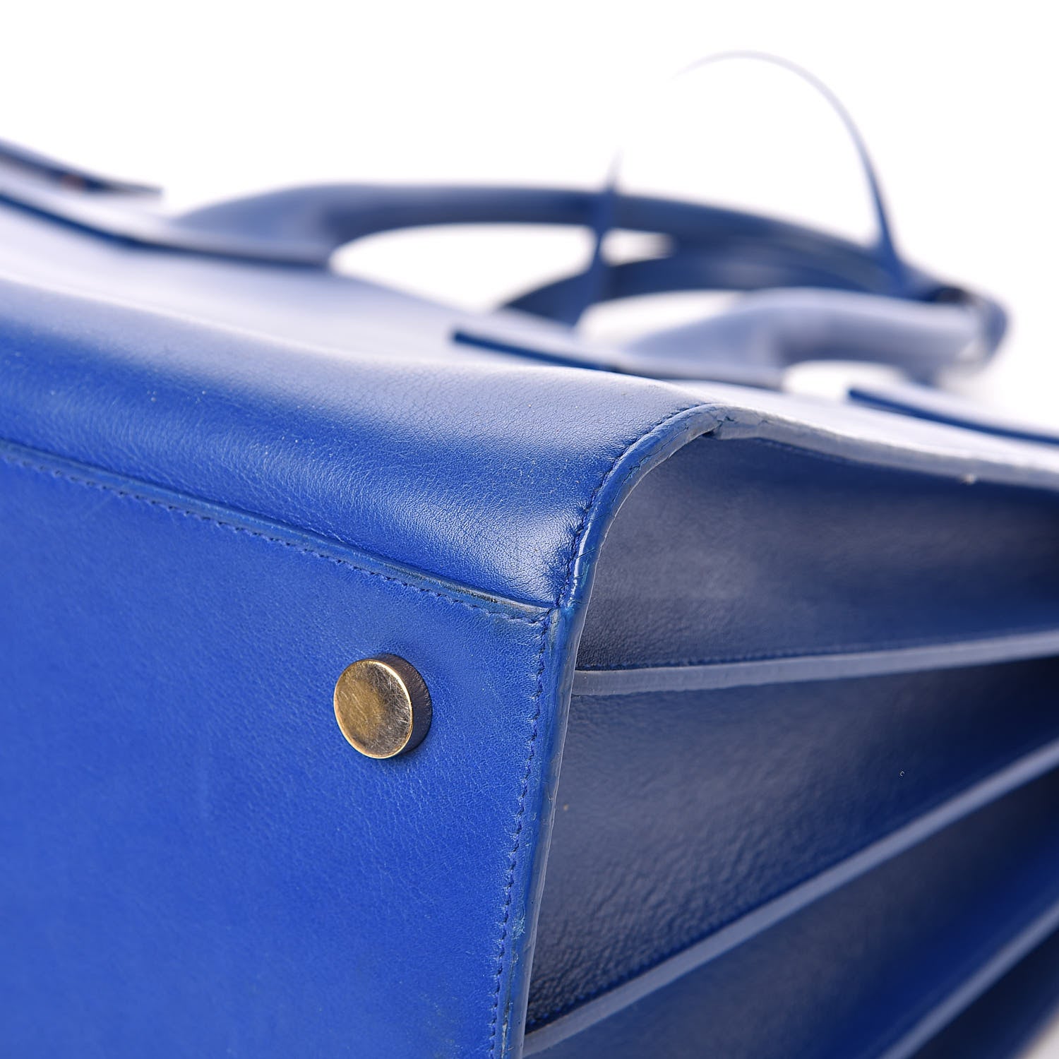 Saint Laurent Calfskin Large Sac De Jour Carryall Royal Blue 9 of 15