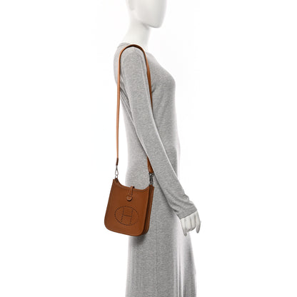 Hermes Taurillon Clemence Evelyne TPM Gold 2 of 11