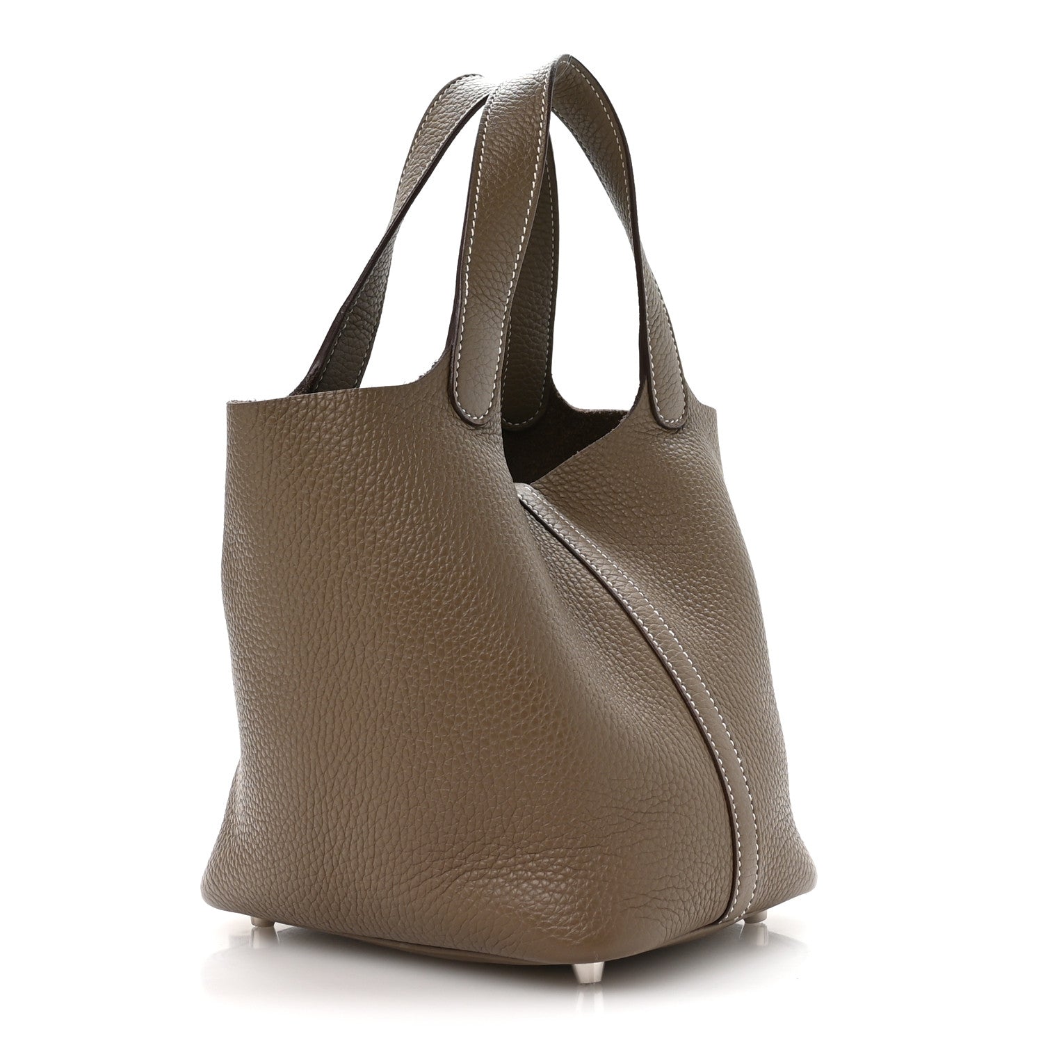 Hermes Taurillon Clemence Picotin Lock 18 PM Etoupe 3 of 13