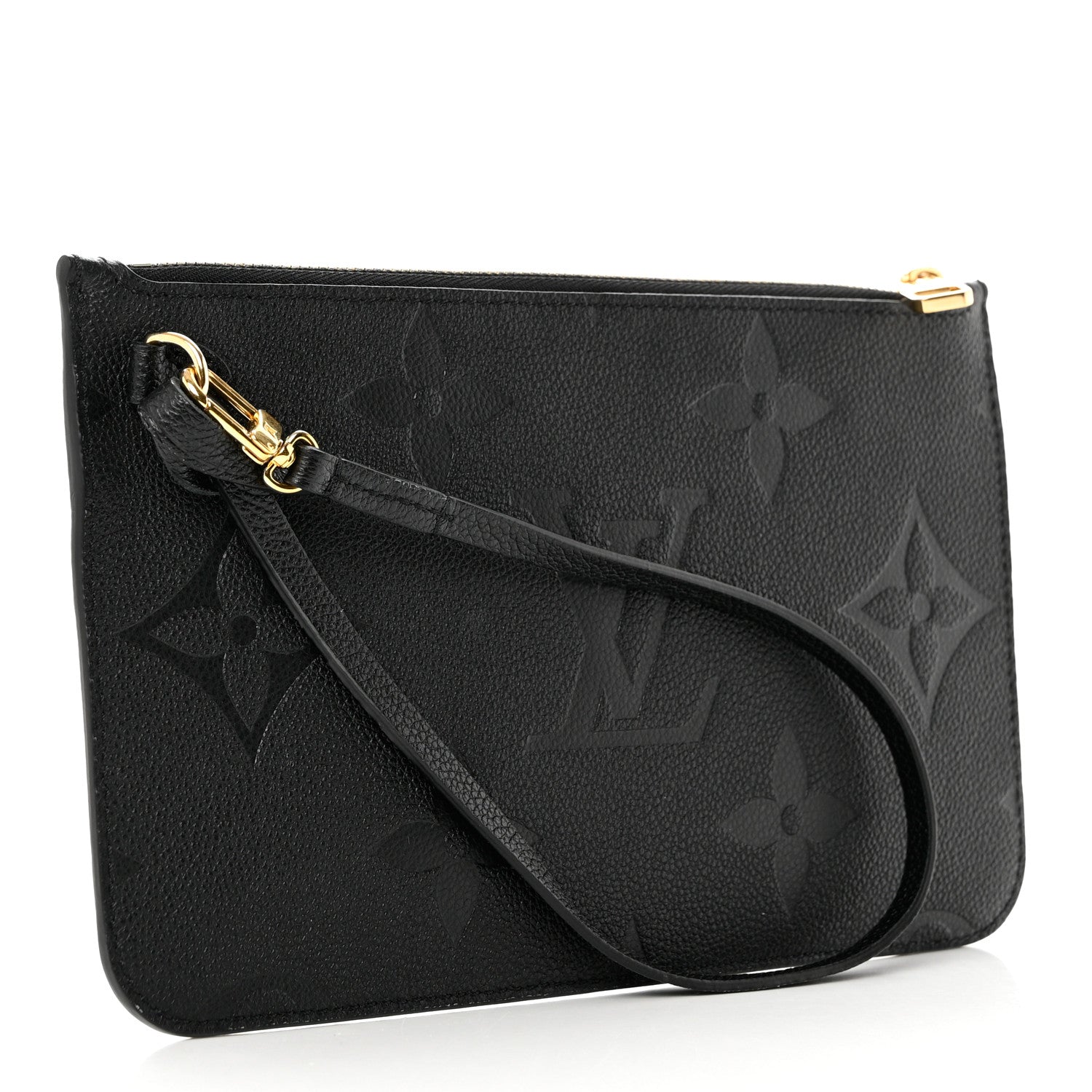 Louis Vuitton Empreinte Monogram Giant Neverfull MM Pochette Black 3 of 6