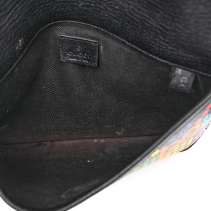 Gucci GG Supreme Monogram Psychedelic Slim Belt Bag Black 5 of 10