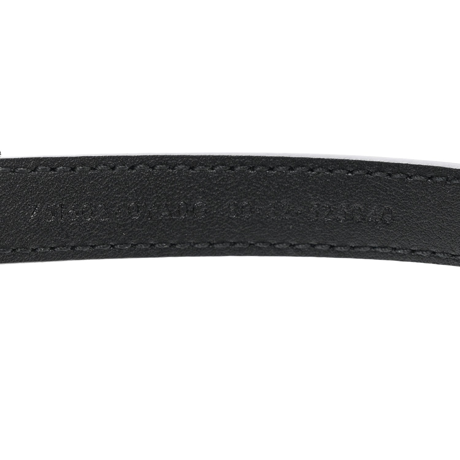 Gucci Plutone Calfskin Gucci Buckle 20mm Thin Belt 80 32 Black 4 of 6
