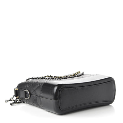 Chanel Aged Calfskin Quilted Medium Gabrielle Hobo Black 4 of 11
