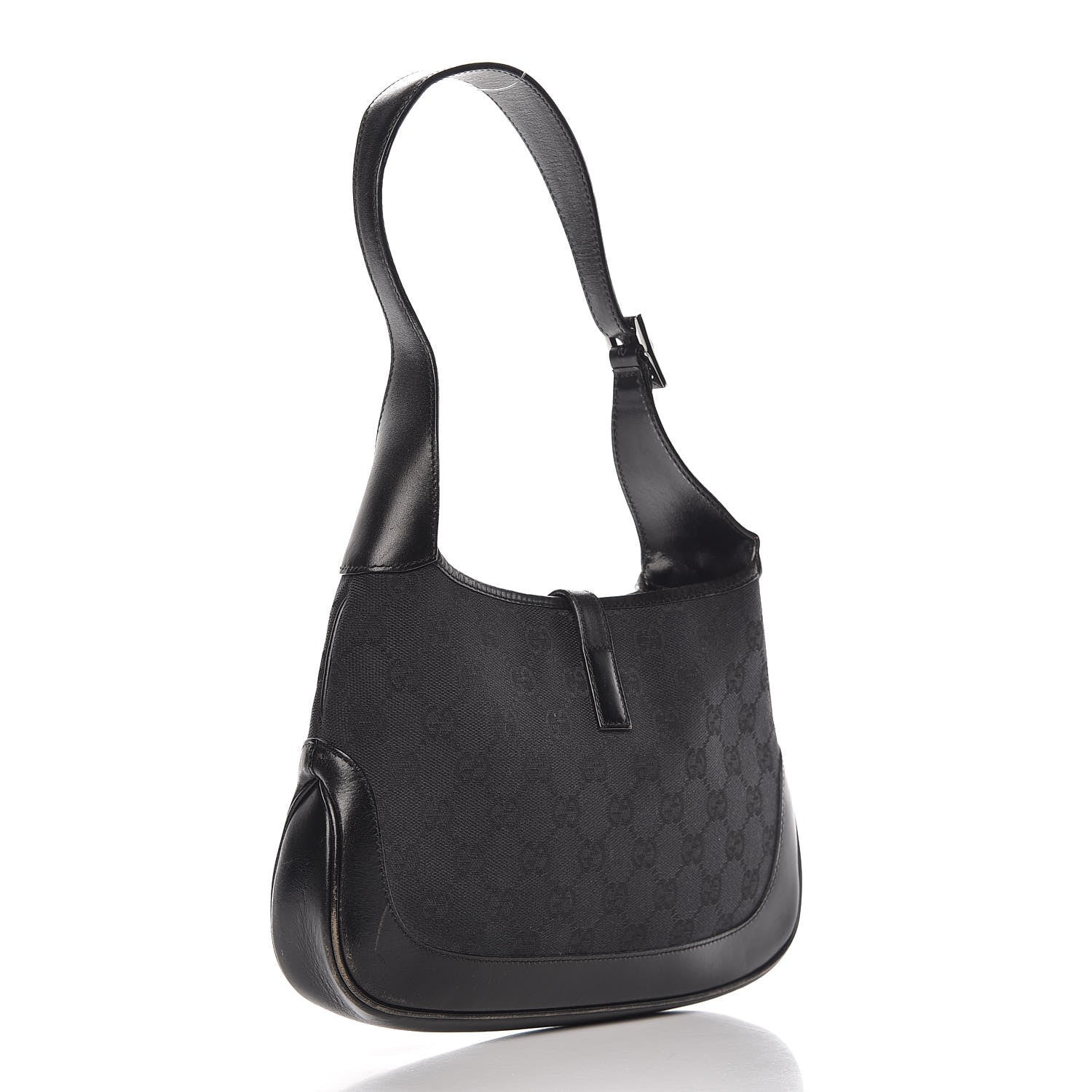 Gucci Monogram Small Jackie O Hobo Black 3 of 14