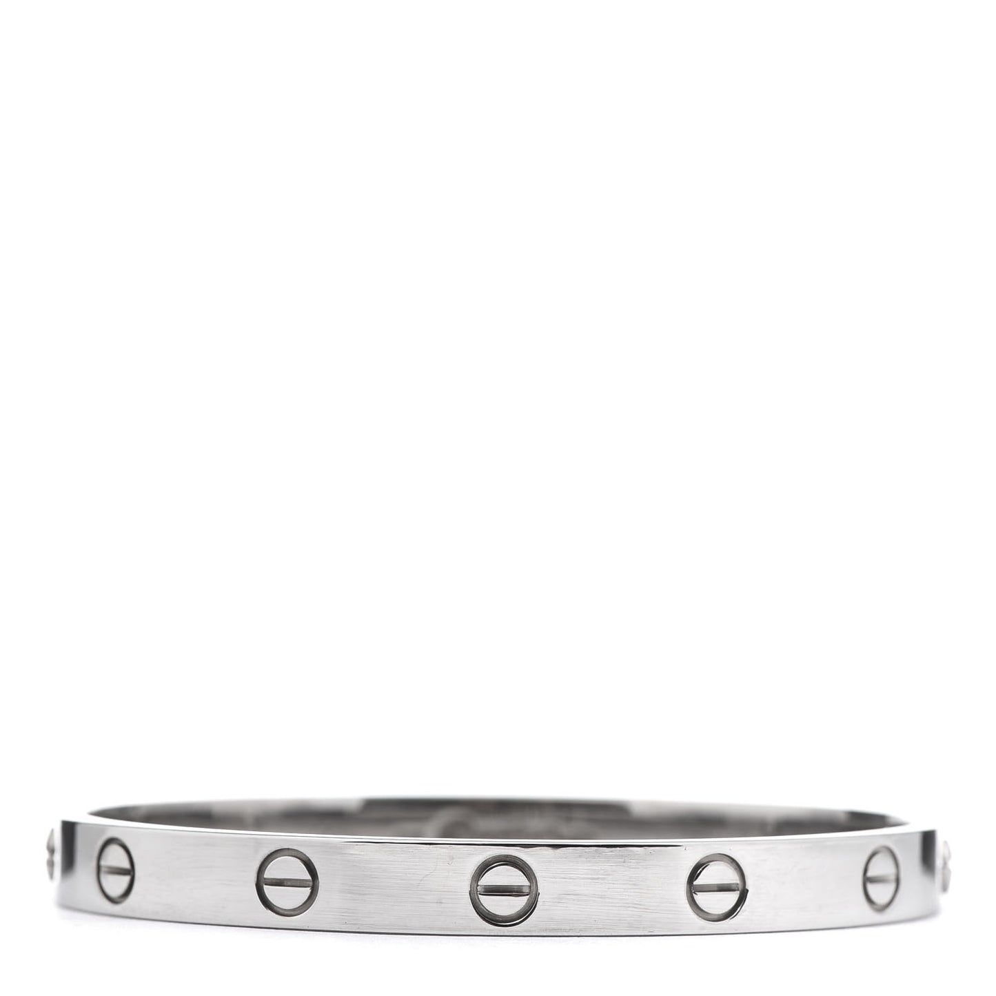 18K White Gold LOVE Bracelet 17