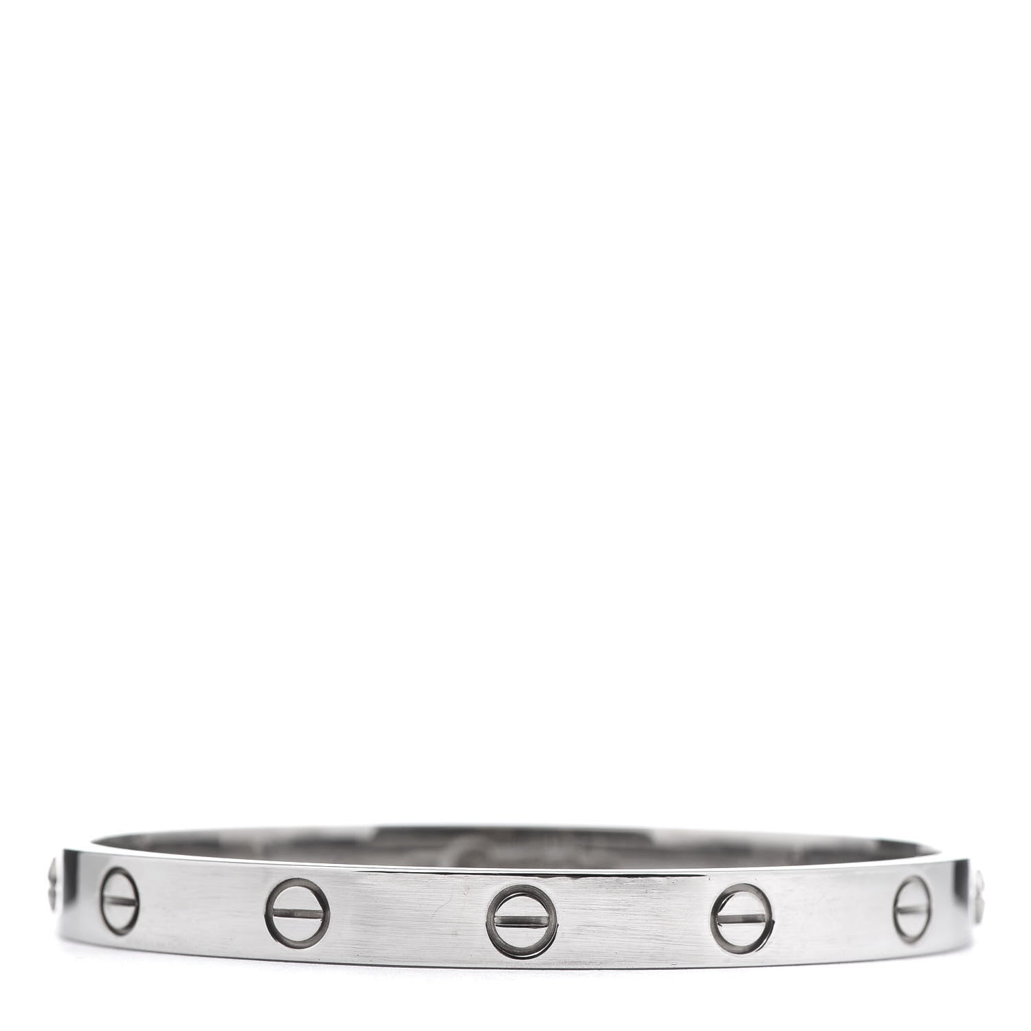 Cartier 18K White Gold LOVE Bracelet 17 3 of 6