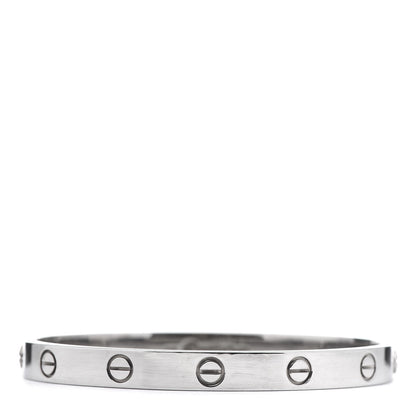 Cartier 18K White Gold LOVE Bracelet 17 3 of 6
