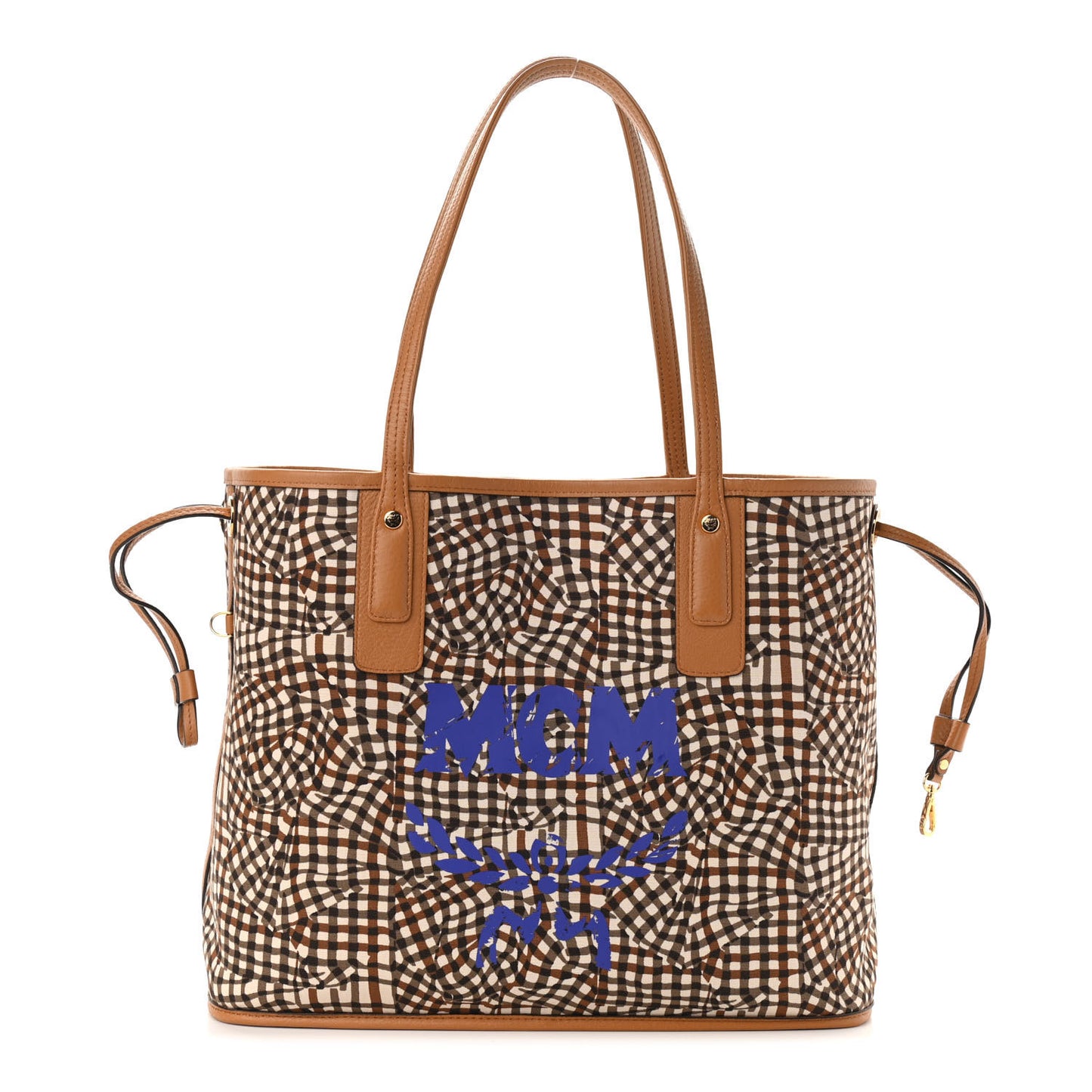 Visetos Medium Liz Reversible Shopper Tote Cognac